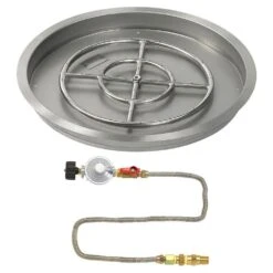 American Fire Glass Match Light Fire Pit Kits, Round Bowl Pans -Firepits Direct Store ss rspmkit p 25 3 11 19