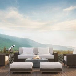 Prism Hardscapes PH-407 Tavola 3 Concrete Gas Fire Pit, 48x48-Inch -Firepits Direct Store tavola 3 ls a 04 22 1