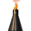 HPC Fire Black Aluminum Match Light Torch Head With 8-Foot Post -Firepits Direct Store tiki 0