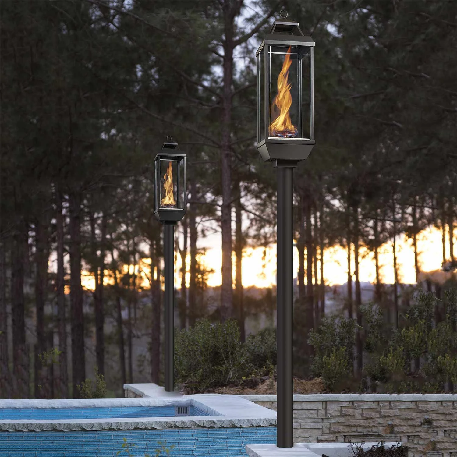 Tempest Torch Gas Lantern Torch Head With In-Ground Mount Assembly 3 Tempest Torch Gas Lantern Torch Head With In-Ground Mount Assembly