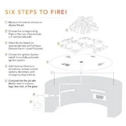 Crossfire By Warming Trends CFBL-FLKV Match Light Linear Brass Gas Fire Pit Burner Kit -Firepits Direct Store upk spec b 03 21 8